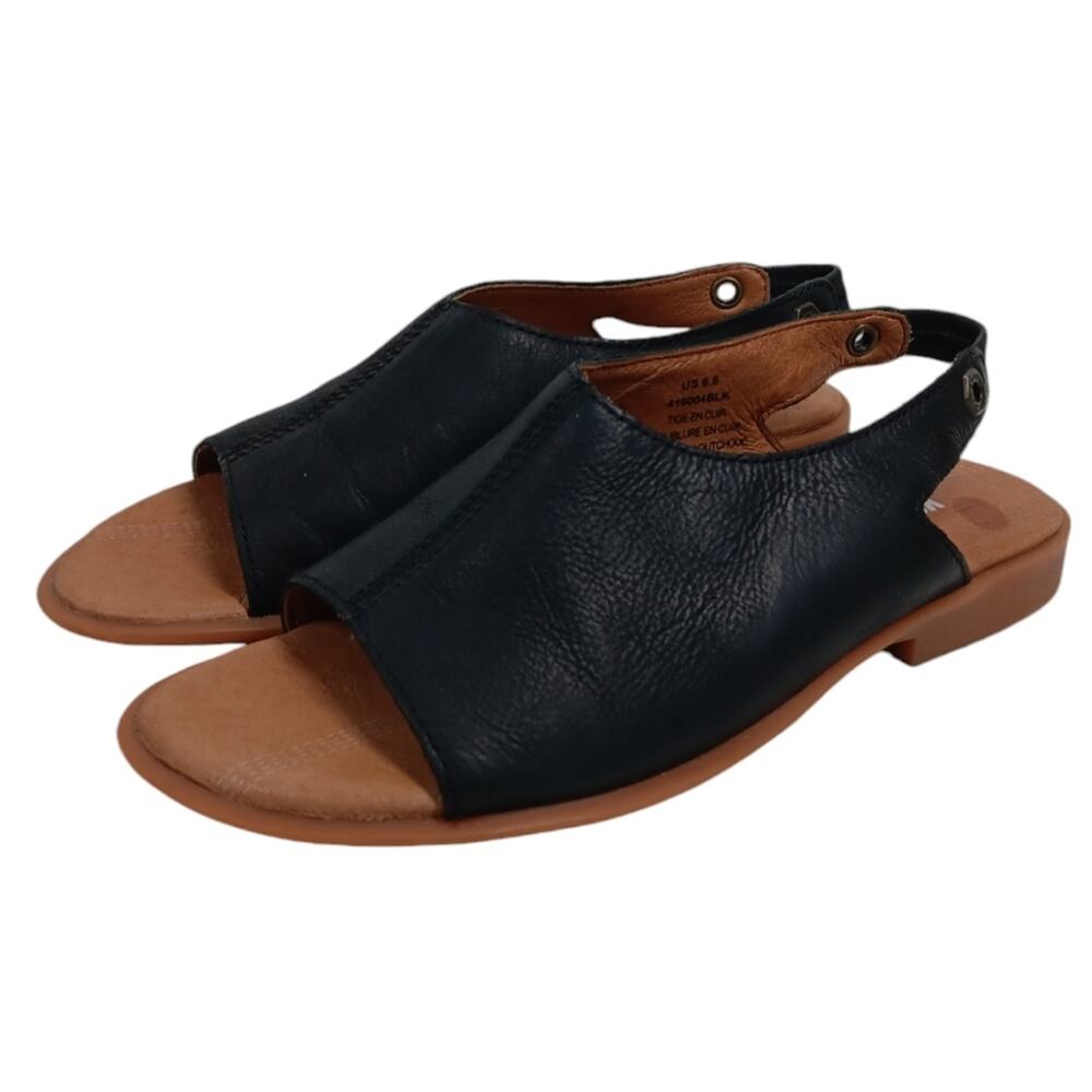 Kodiak Makena Leather Slingback Sandals Black size 6.5